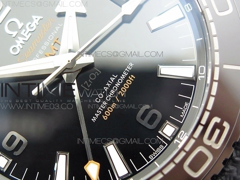 Planet Ocean 45.5mm Deep Black Real Ceramic VSF 1:1 Best Edition on Black Nylon Strap A8906 Super Clone